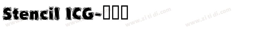 Stencil ICG字体转换